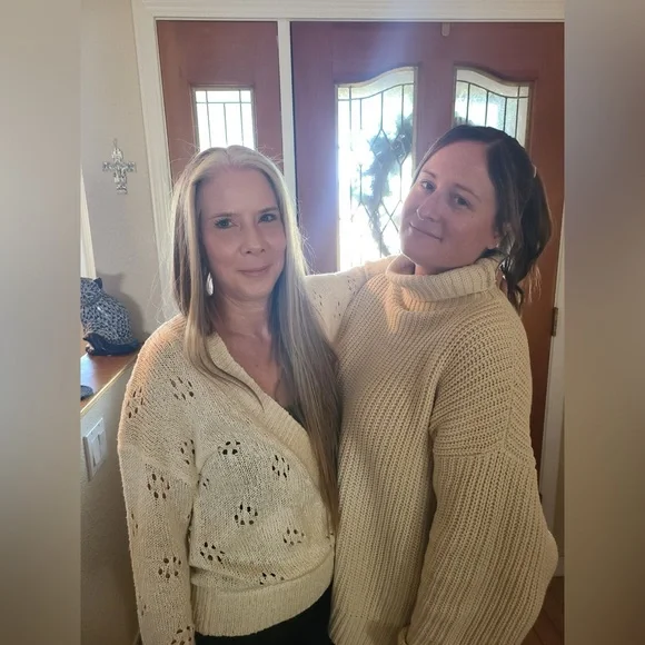 Free People “Swim Too Deep” Cream Turtle Neck Sweater - Picture 10 of 11